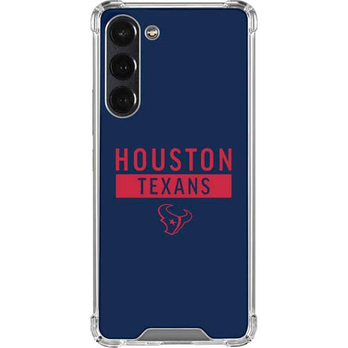 NFL Houston Texans Blue Performance Series Galaxy S24 FE Clear Case